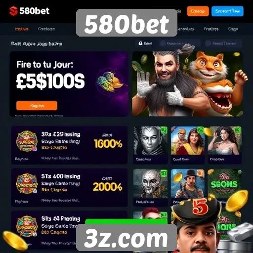 Promos e bônus oferecidos pela 580bet